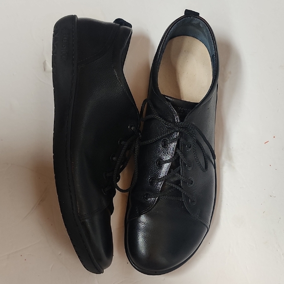 BIRKENSTOCK Black Leather QUALITY Oxfords.Footbed Made In GERMANY 46/13-13.5 US - Picture 1 of 13